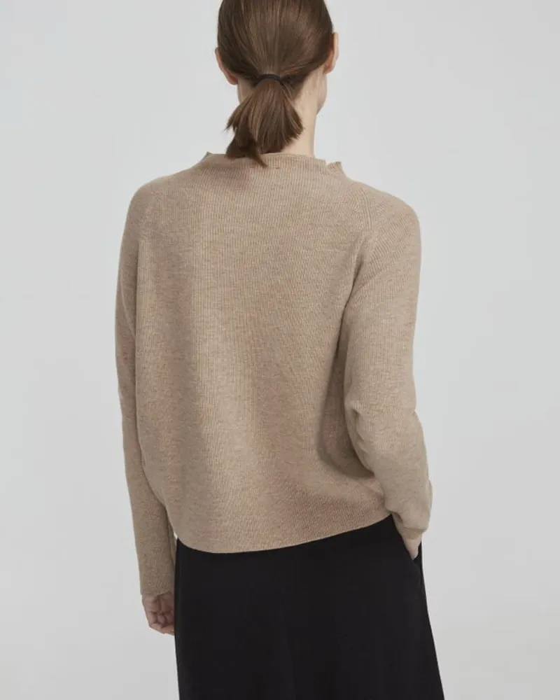 Holebrook Womens Tyra Raglan Knitted Sweater Khaki-2